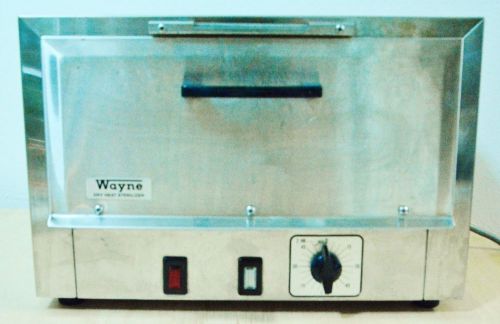 Used wayne s500 dry heat autoclave sterilizer with 2-trays for sale