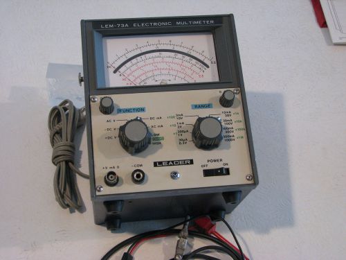 Electronic Multimeter, Leader LEM-73A