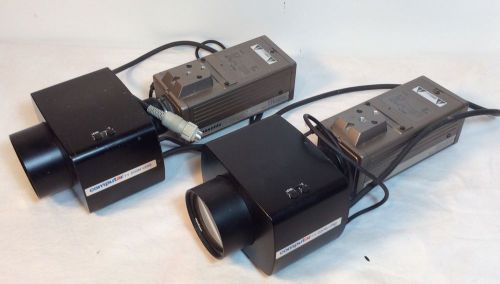 2 x Panasonic WV-BD404 CCTV Security Camera w/ Computar Zoom Lens