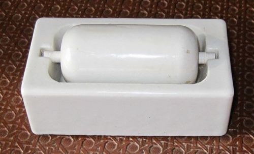 ANTIQUE WHITE PORCELAIN STAMP TAPE MOISTENER WILSON JONES CO NO.05