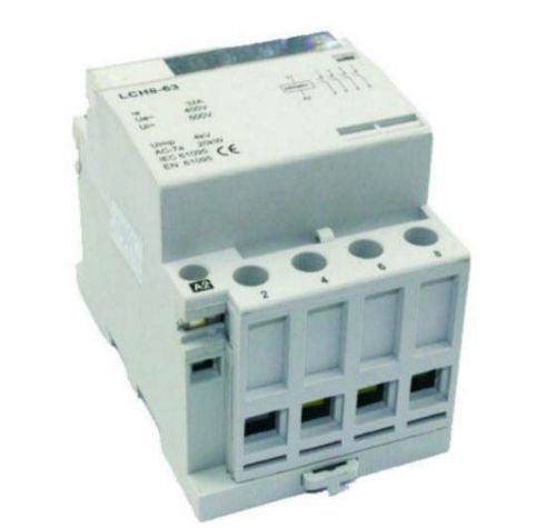 Lighting Contactor NO 60A, 4 Pole 110 120V coil, DIN AC 40A 30A Heating switch