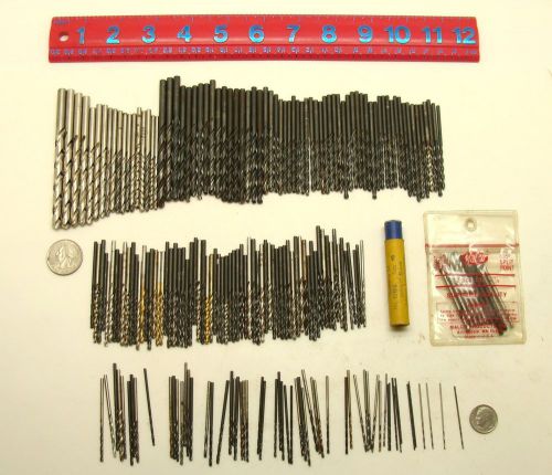 200 PREMIUM SMALL DRILL BIT TINY NUMBER &amp; MORE FROM MACHINIST ESTATE - TOOLS LOT