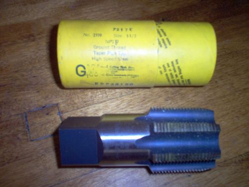 Morse # 2119 1-1/2 11-1/2 Tap 1 1/2 inch Ground thread taper pipe tap