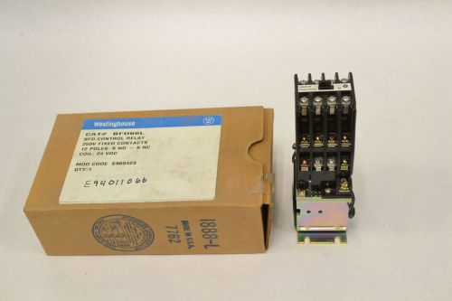 NEW WESTINGHOUSE BFD66L INDUSTRIAL CONTROL 24V-DC COIL RELAY 250V-DC B326367