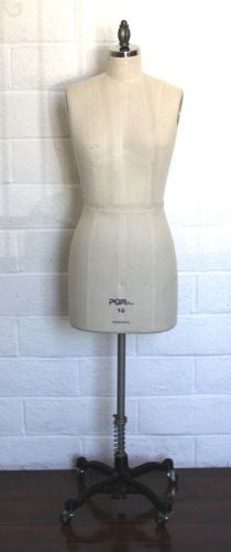 Professional Dress Form Half Body Mannequin Slight Damage Size 10