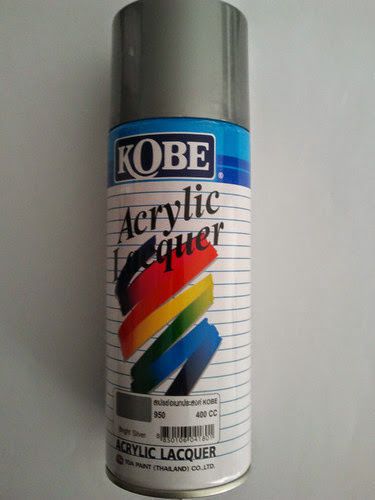 Car Auto Universal Spray Paint Can From Kobe Silver