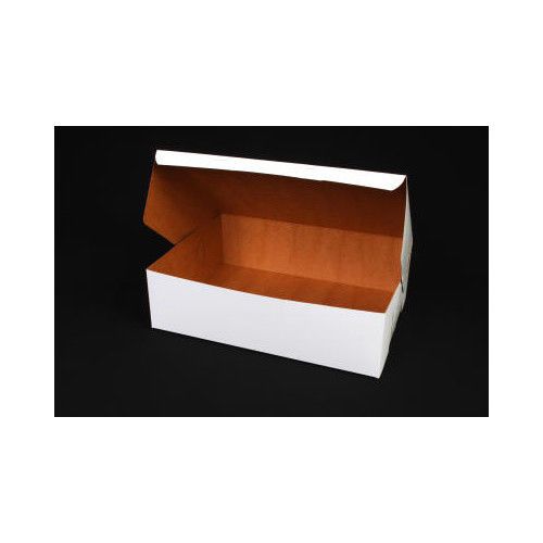 SCT® 4&#034; x 10&#034; Tuck-Top Bakery Boxes in White