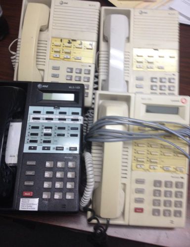 Lot of 4 Office Phones - ATT MLS-6, MLS-12D LUCENT