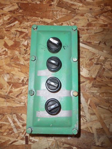 ADALET X4 EXPLOSION PROOF 4 DEVICE BOX WITH 4 SELECTOR SWITCHES