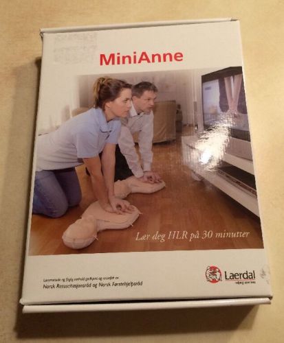 MiniAnne By Laerdal CPR Trainer Manikin New Box first aid training heart breath