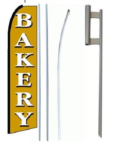 Bakery King Size  Swooper Flag Sign  W/Complete Set