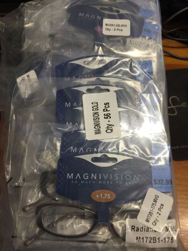 Store Display Wholesale Magnivison Gold Readers Reading Glasses 56 Pairs @ 32.99