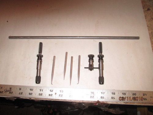 MACHINIST LATHE MILL Starrett  251 Trammel Points Set h