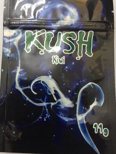 50 Kush Kiwi 11g EMPTY** mylar ziplock bags (good for crafts jewelry)