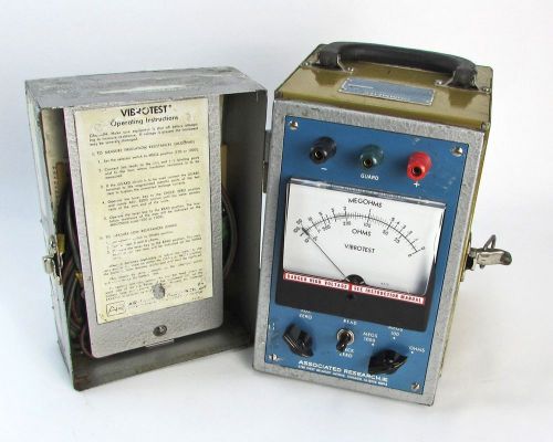 Associated Research 213 MEGOHMMETER / OHMMETER Vibrotest - FOR PARTS / REPAIR