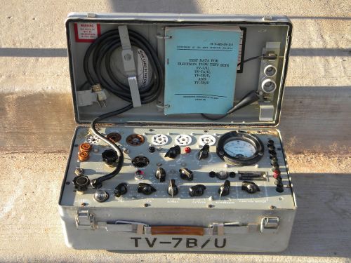 Tube Tester TV-7B/U Army Surplus Serial No. 2701 Forway Hickok Military Vintage