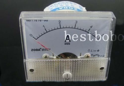 Analog AMP Current Panel Meter DC 0~5A Ammeter 85C1 Brand New