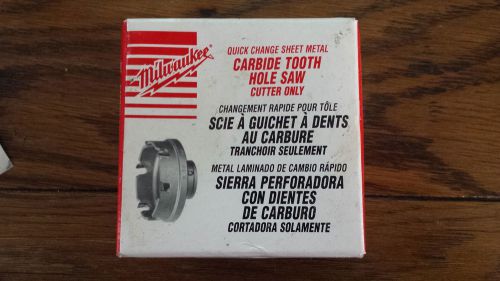 Quick Change Sheet metal Milwaukee Carbide Tooth 3&#034; Hole Saw Catalog# 49-57-8323