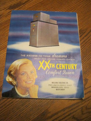 Vintage xxth century furnace advertising &amp; installation -opeation manual 1971 for sale