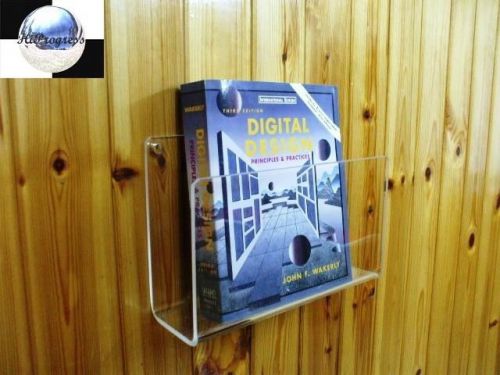 Wall Magazine Brochure Book Paper Card Holder Stand Easel Display Rack Mount