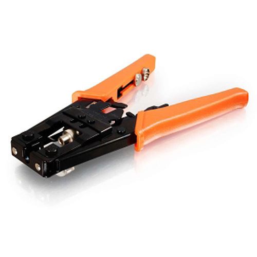 Cables To Go 3-In-1 Compression Tool Crimp Tool Orange