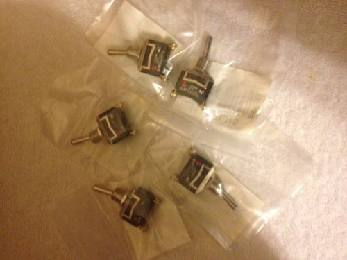 HY29H POWER FIRST 2VLN5 TOGGLE SWITCH MAINTAINED SPST&#039;20/15A  (5) PACK
