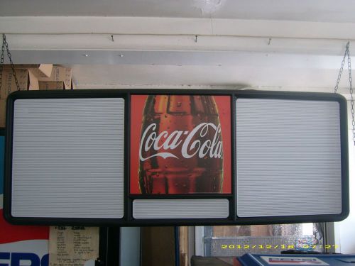 4ft coca-cola hanging menu board w letter &amp; number sets for sale