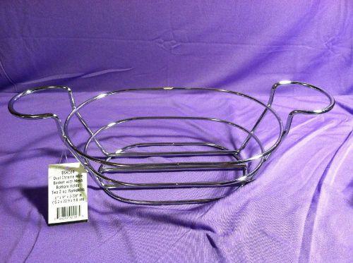American metalcraft bskc69 oval chrome wire basket holds 2 2 oz ramekins for sale