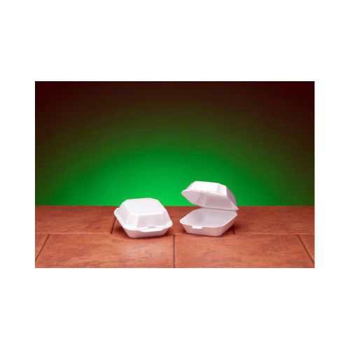 Genpak foam hinged sandwich container in white for sale