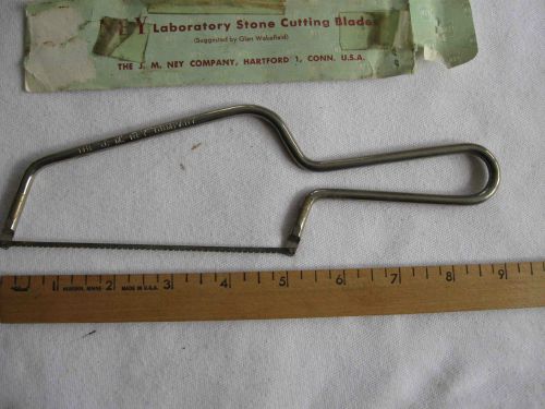 Vintage Ney Dental Laboratory Stone/Acrylic/Jewelry Metal Cutting Saw/10 blades