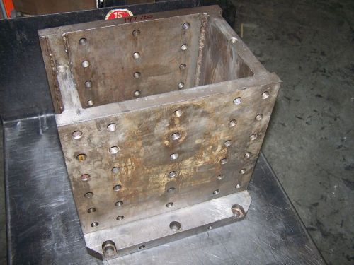 CNC Machine Shop Steel Tombstone - Base 14&#034; x 14&#034; - Overall height 13&#034;