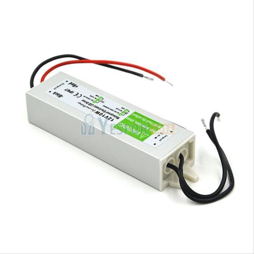 Waterproof Electronic DC 12V 0.83A 10W LED Driver Transformer Power Supply Mains
