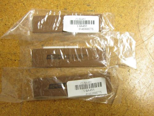 Norton mf724 6a451 knife blade sharpening file aluminum oxide 4&#034; x 1&#034; new 3 lot for sale