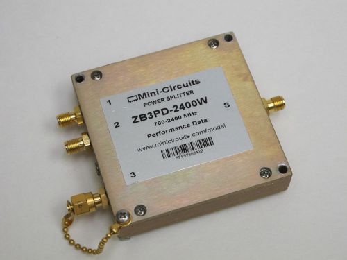 MINI-CIRCUITS ZB3PD-2400W 3 WAY POWER SPLITTER / COMBINER 50 OHMS 700-2.4Ghz SMA
