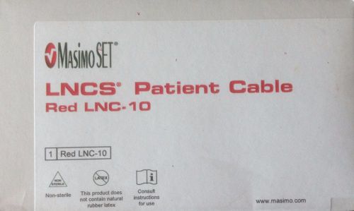 Masimo SET LNCS Patient Cable Red LNC-10 (REF 2056)-
							
							show original title