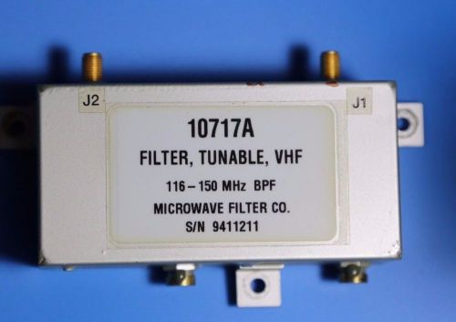 VHF tunable bandpass filter 116-150 MHz, Cavity BP ATC monitoring, 2m DX, LPFM