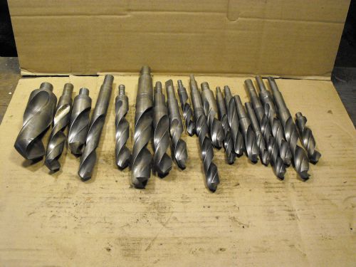 Lot straight shank drill bits morse national cleveland for sale