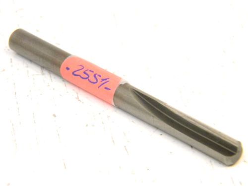 USED SOLID CARBIDE .255&#034; +/- SINGLE FLUTE DRILL