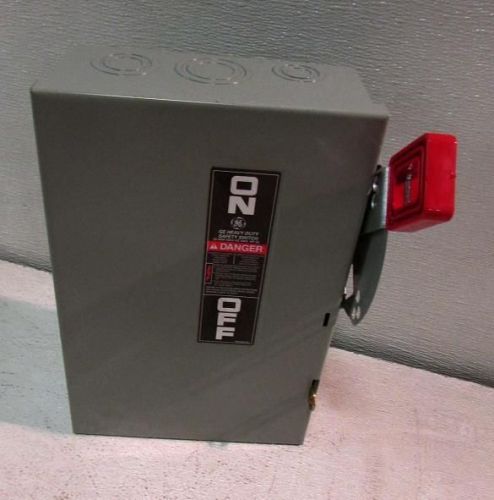 GE 30A 600V 3P Fusible Heavy Duty Indoor Safety Switch TH3361