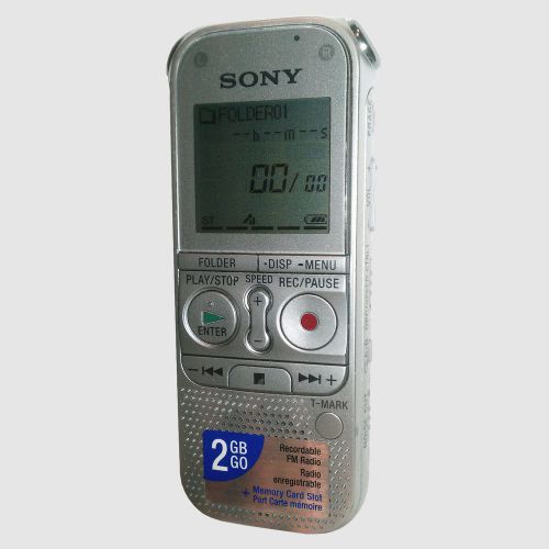SONY ICD-AX412F 2GB DIGITAL VOICE RECORDER DICTAPHONE
