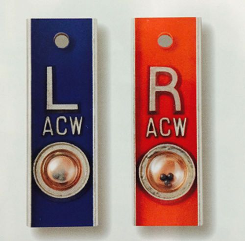 Aluminum position indicator x ray markers with bb&#039;s and initials, xray markers