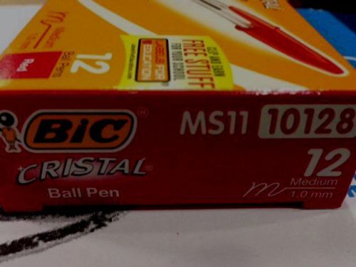 BIC Red Pens - Box of 12 - NEW - 2 Boxes