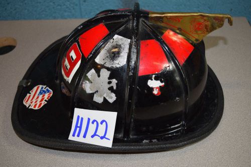 Black cairns 1010 helmet shell firefighter turnout bunker fire rescue gear h122 for sale