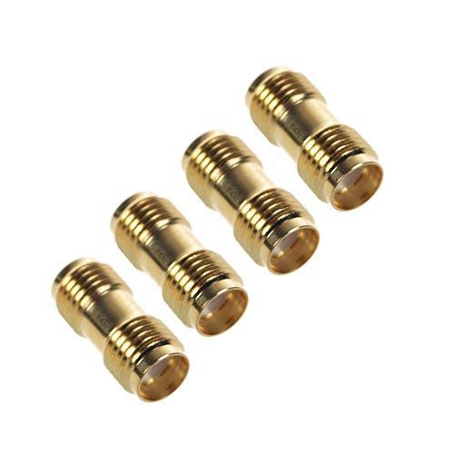 Bluecell 4 Pcs SMA Female to SMA Female Jack in Series RF Coaxial Adapter