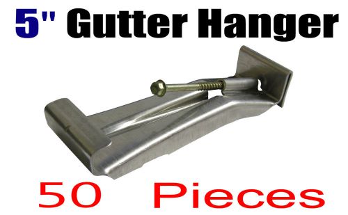 5&#034; aluminum speed gutter hidden hanger with quick screw screws 50 pieces for sale