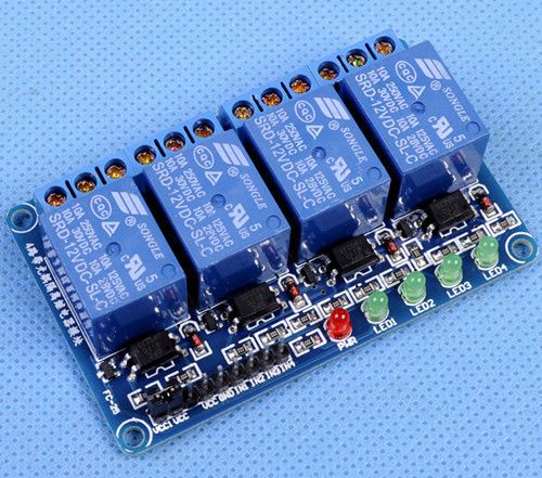 1pcs 12V 4-Channel Relay Module with Optocoupler Low Level Triger new