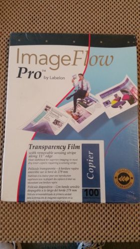 New Sealed box of 100 sheets Thermal Transparency Film IMAGEFLOW PRO by Labelon