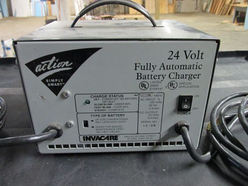 24 VOLT, FULLY AUTOMATIC BATTERY CHARGER,, 8 AMP, VG USED