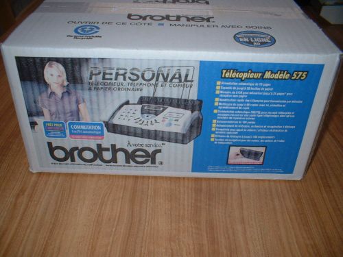 BROTHER FAX PHONE COPIER MACHINE #575 BRAND NEW IN BOX FREE SHIPPING