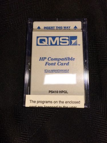QMS FONT CARD PS410 HPGL